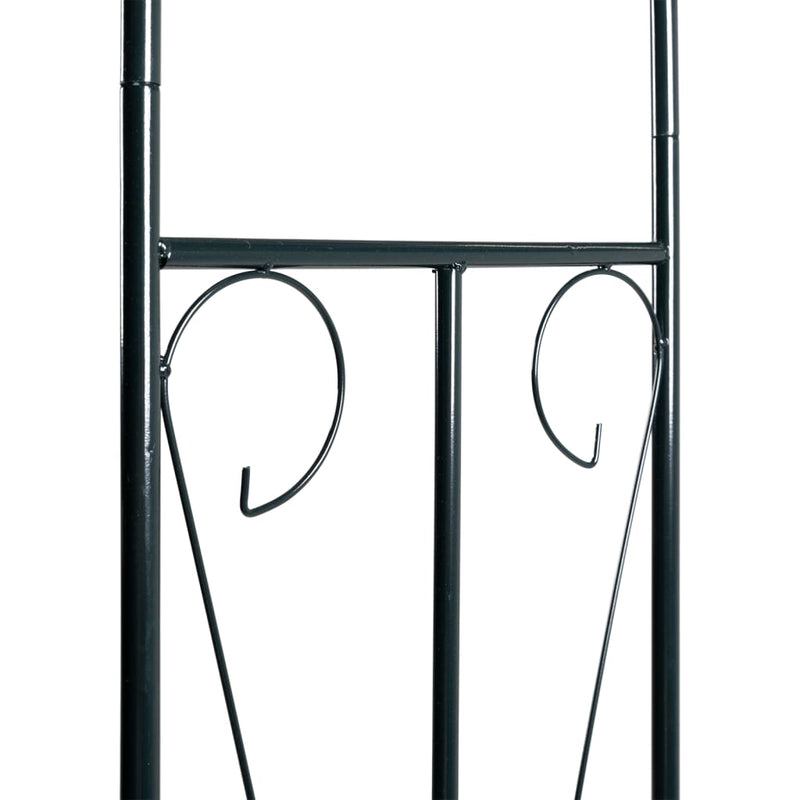 vidaXL Garden Arch Dark Green 142x37x275 cm Iron