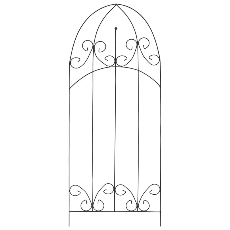 vidaXL Plant Climbing Racks 3 pcs Black 40x100 cm Iron