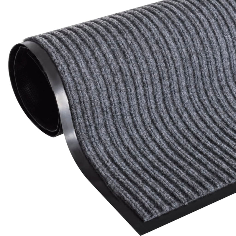 vidaXL PVC Door Mats 4 pcs Grey 90x60 cm