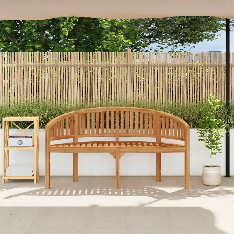 Banana Bench 151 cm Solid Teak Wood