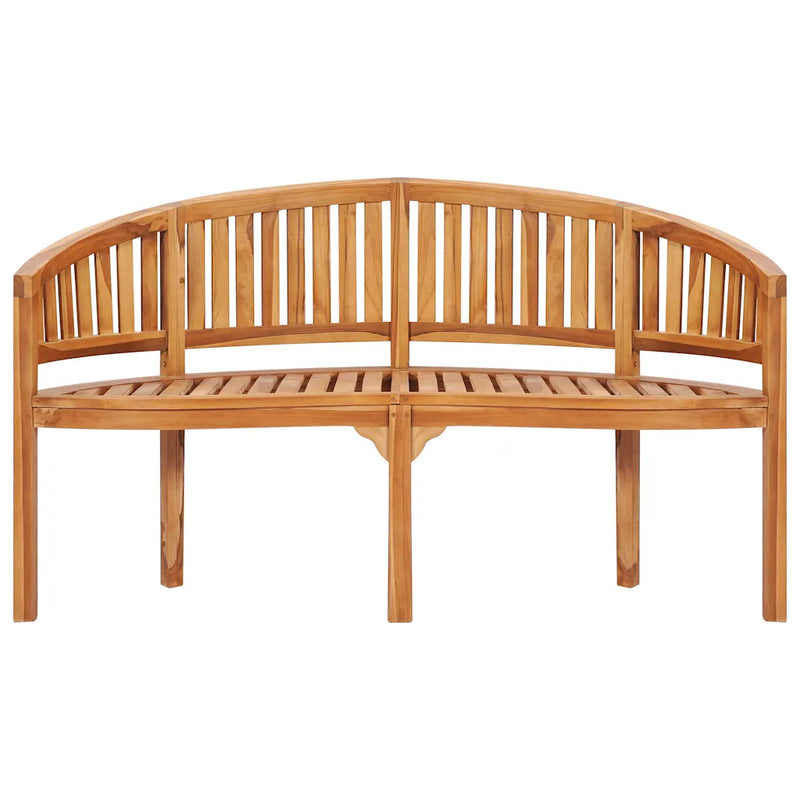 Banana Bench 151 cm Solid Teak Wood