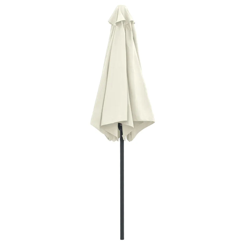 Garden Parasol with Aluminium Pole 270x246 cm Sand White