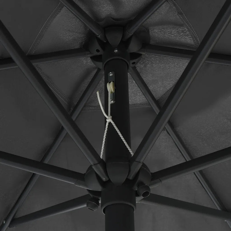 Garden Parasol with Aluminium Pole 270x246 cm Anthracite