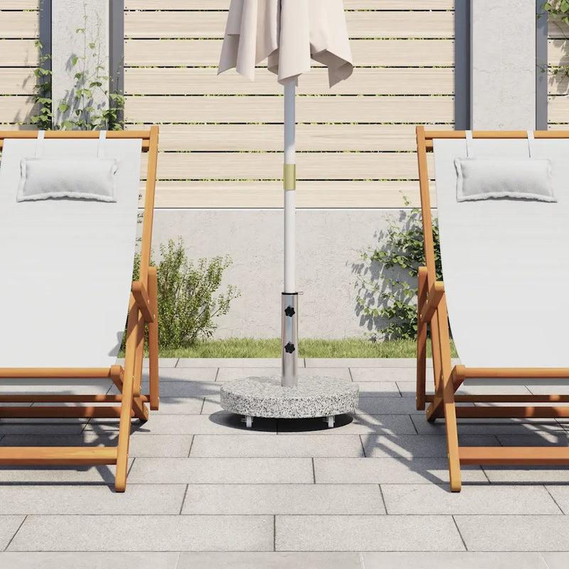 Parasol Base Granite 30 kg Round Grey