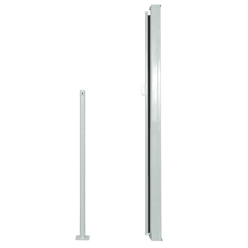 vidaXL Patio Retractable Side Awning 100x500 cm Black