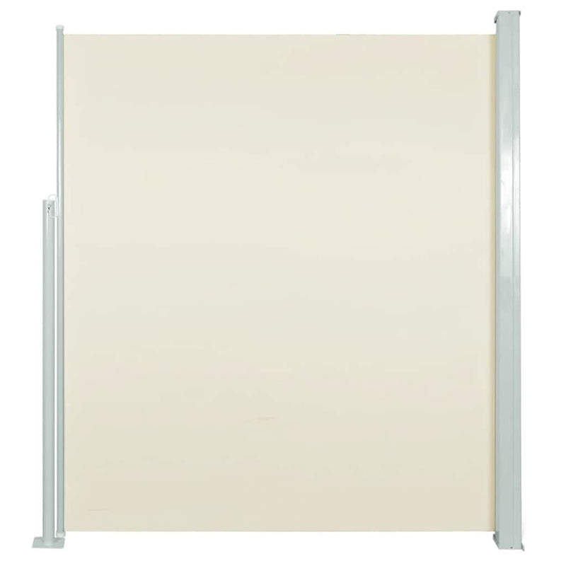 vidaXL Patio Retractable Side Awning 120x500 cm Cream