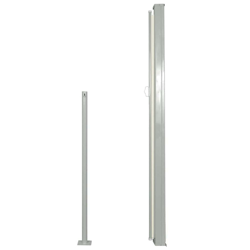 vidaXL Patio Retractable Side Awning 120x500 cm Cream