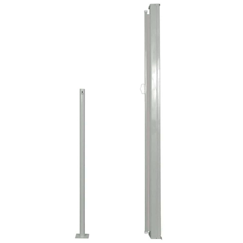 vidaXL Patio Retractable Side Awning 120x500 cm Grey
