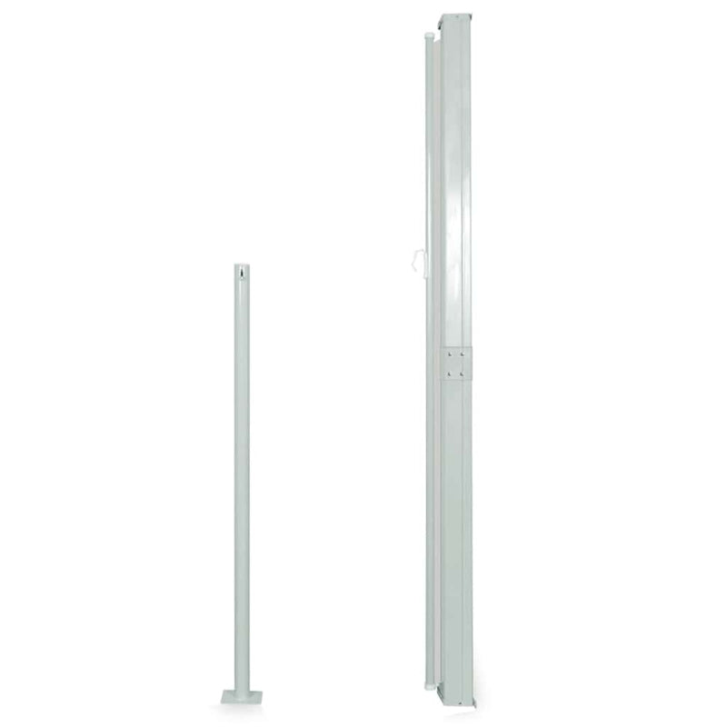 vidaXL Patio Retractable Side Awning 140x500 cm Black