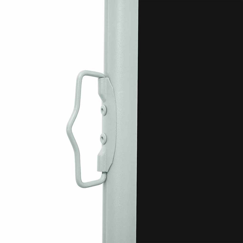 vidaXL Patio Retractable Side Awning 140x500 cm Black