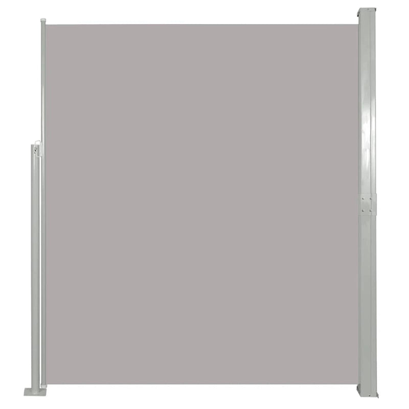 vidaXL Patio Retractable Side Awning 140x500 cm Grey