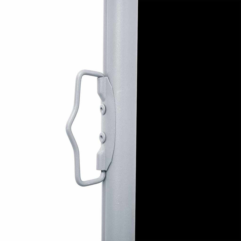 vidaXL Retractable Side Awning Black 140x600 cm