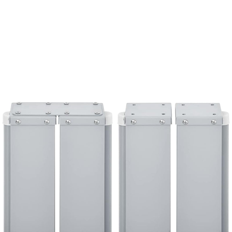 vidaXL Retractable Side Awning Black 140x600 cm