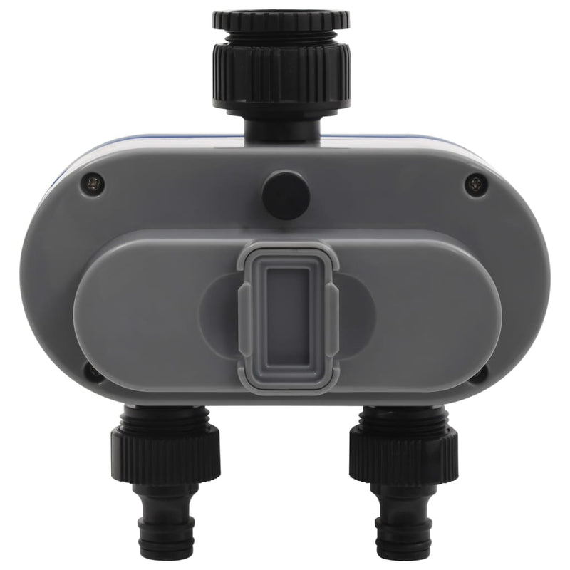 vidaXL Automatic Digital Water Timer with Dual Outlet