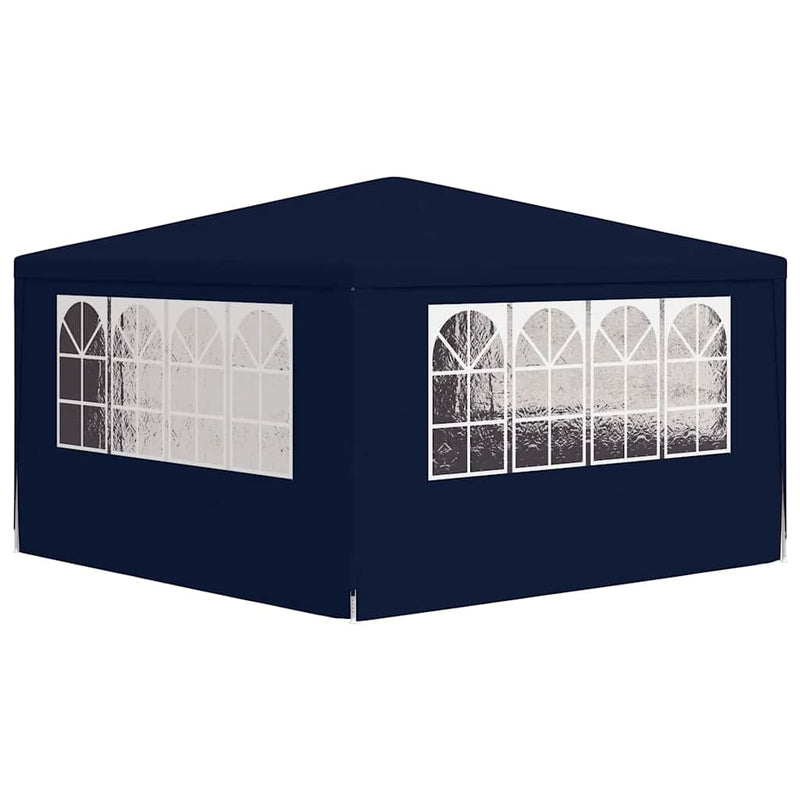 vidaXL Professional Party Tent with Side Walls 4x4 m Blue 90 g/m²