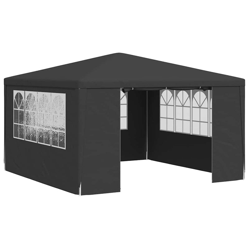 vidaXL Professional Party Tent with Side Walls 4x4 m Anthracite 90 g/m²