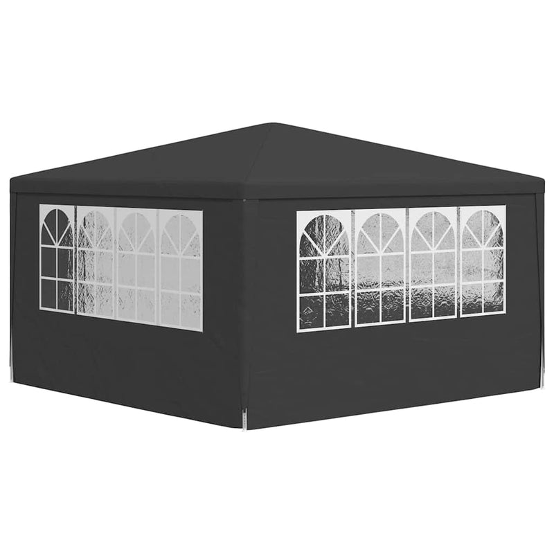 vidaXL Professional Party Tent with Side Walls 4x4 m Anthracite 90 g/m²