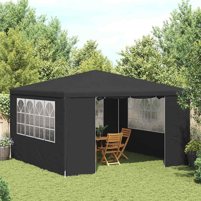 vidaXL Professional Party Tent with Side Walls 4x4 m Anthracite 90 g/m²