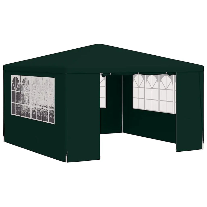 Professional Party Tent with Side Walls 4x4 m Green 90 g/m��