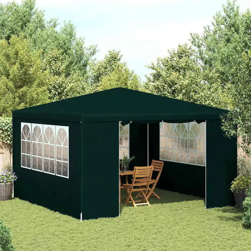 Professional Party Tent with Side Walls 4x4 m Green 90 g/m��