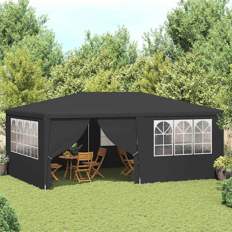 vidaXL Professional Party Tent with Side Walls 4x6 m Anthracite 90 g/m²