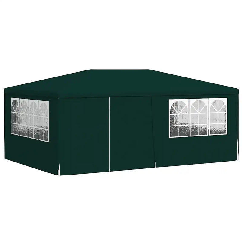 Professional Party Tent with Side Walls 4x6 m Green 90 g/m��