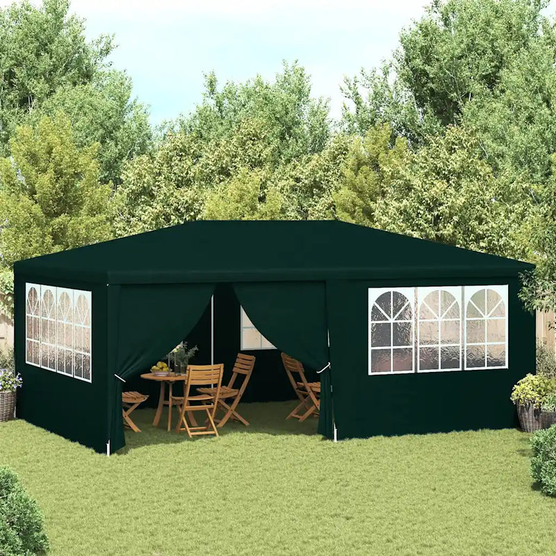 Professional Party Tent with Side Walls 4x6 m Green 90 g/m��