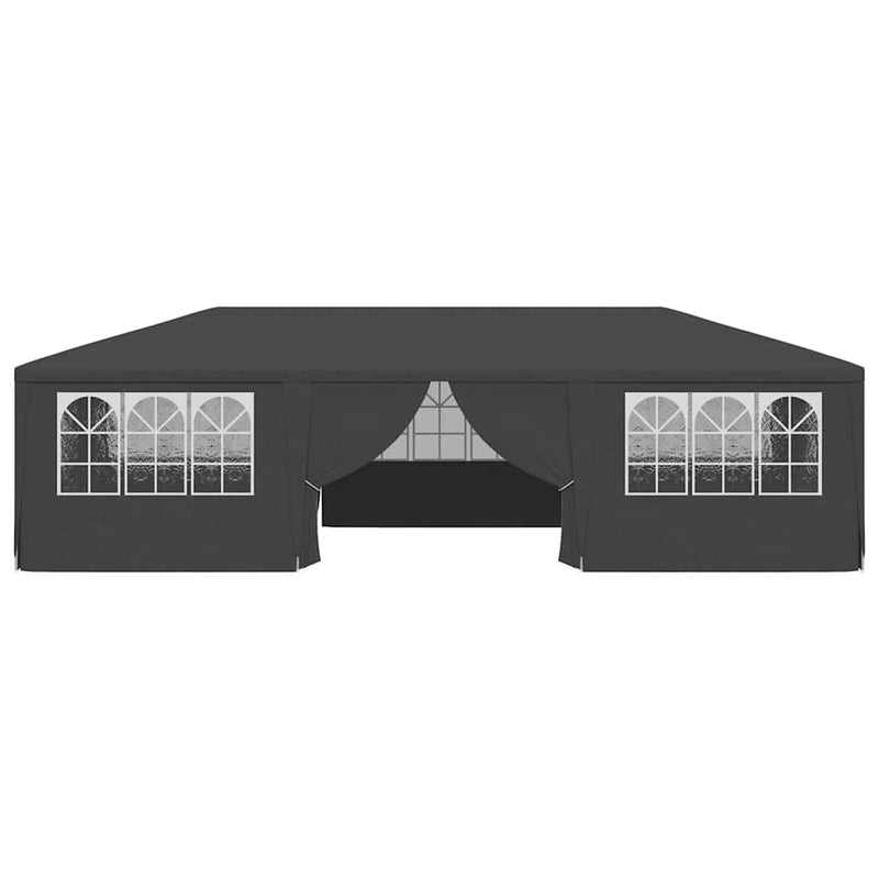 vidaXL Professional Party Tent with Side Walls 4x9 m Anthracite 90 g/m²