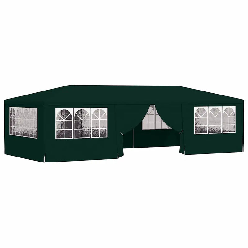 Professional Party Tent with Side Walls 4x9 m Green 90 g/m��