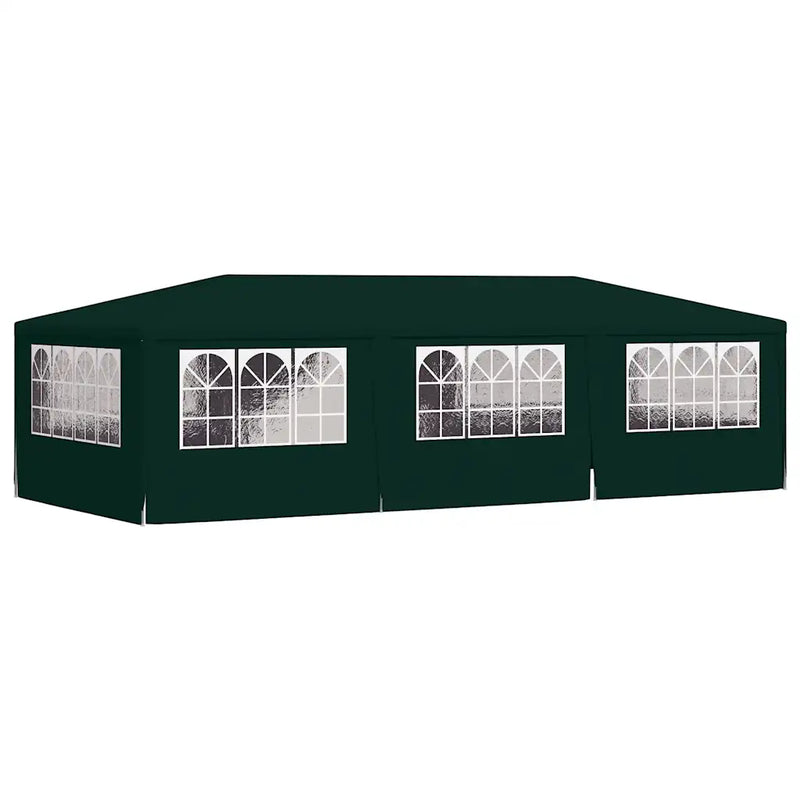 Professional Party Tent with Side Walls 4x9 m Green 90 g/m��