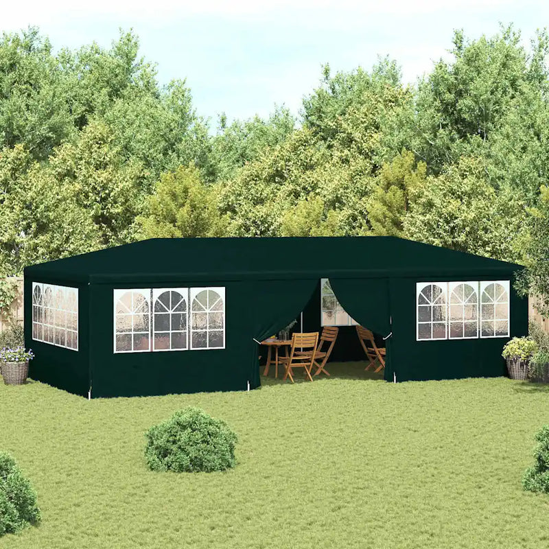 Professional Party Tent with Side Walls 4x9 m Green 90 g/m��