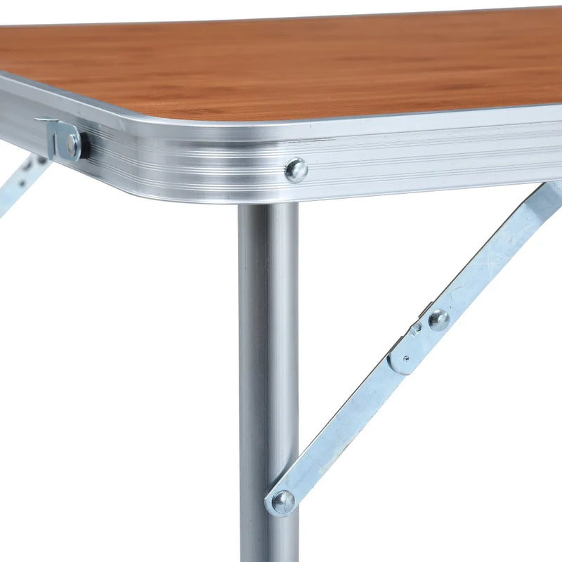 Foldable Camping Table Aluminium 120x60 cm