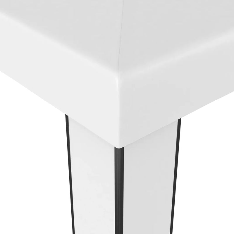Gazebo with Double Roof 3x3 m White