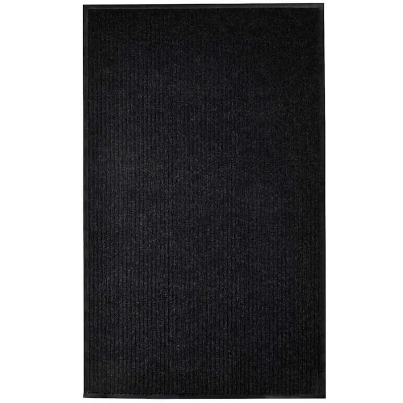 Door Mat Black 117x220 cm PVC