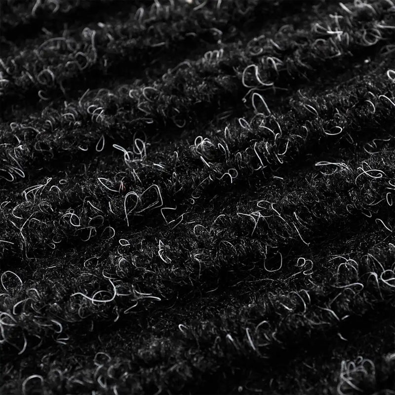 Door Mat Black 117x220 cm PVC