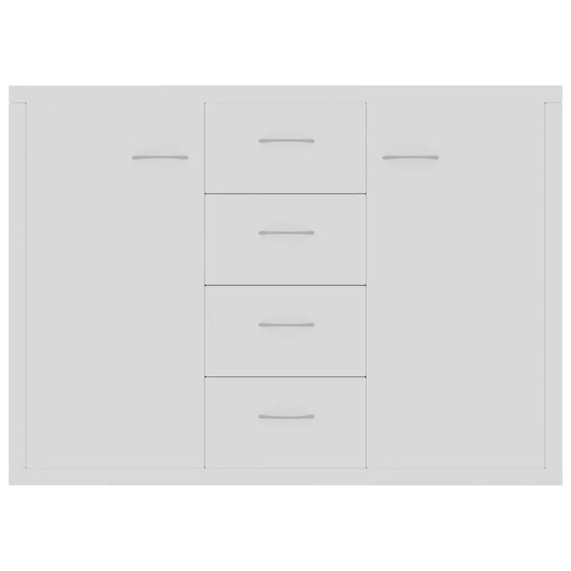 Sideboard White 88x30x65 cm Engineered Wood
