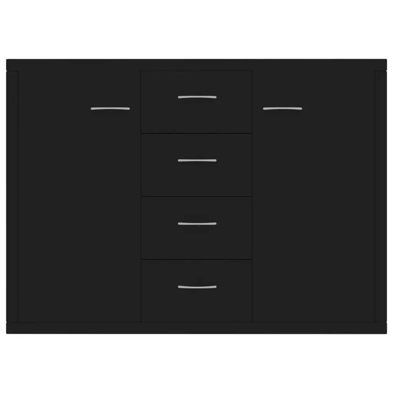 Sideboard Black 88x30x65 cm Engineered Wood