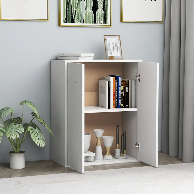 Sideboard White 60x30x75 cm Engineered Wood