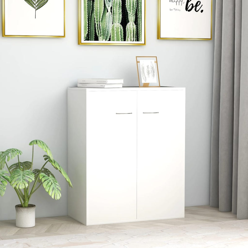 vidaXL Sideboard White 60x30x75 cm Engineered Wood