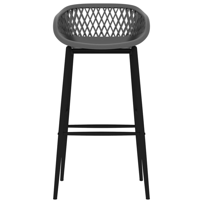 vidaXL Bar Chairs 4 pcs Grey