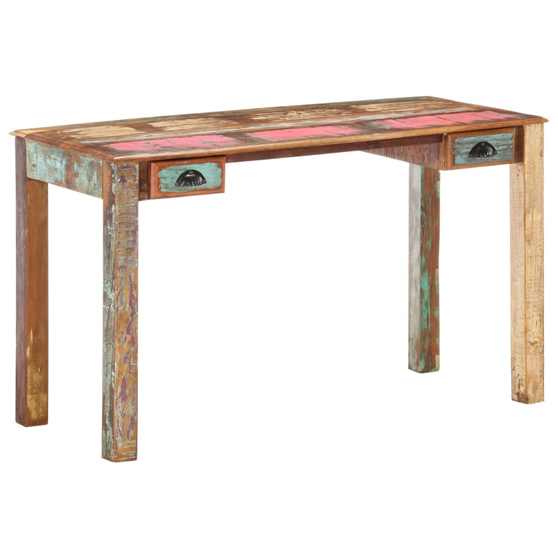 Desk 130x55x76 cm Solid Reclaimed Wood