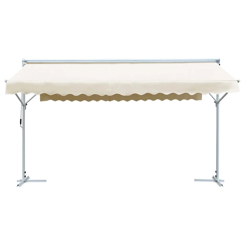 Free Standing Awning 500x300 cm Cream
