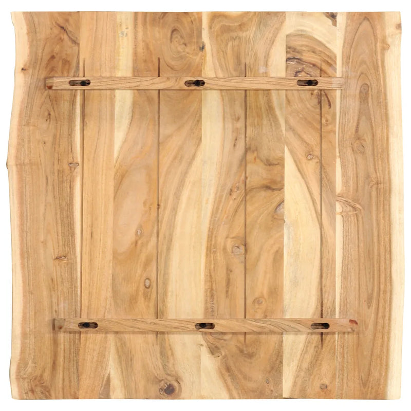 Table Top Solid Acacia Wood 58x(50-60)x2.5 cm