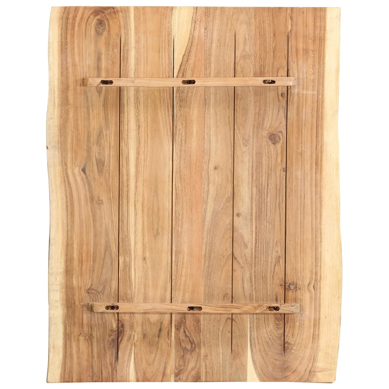 Table Top Solid Acacia Wood 80x(50-60)x3.8 cm