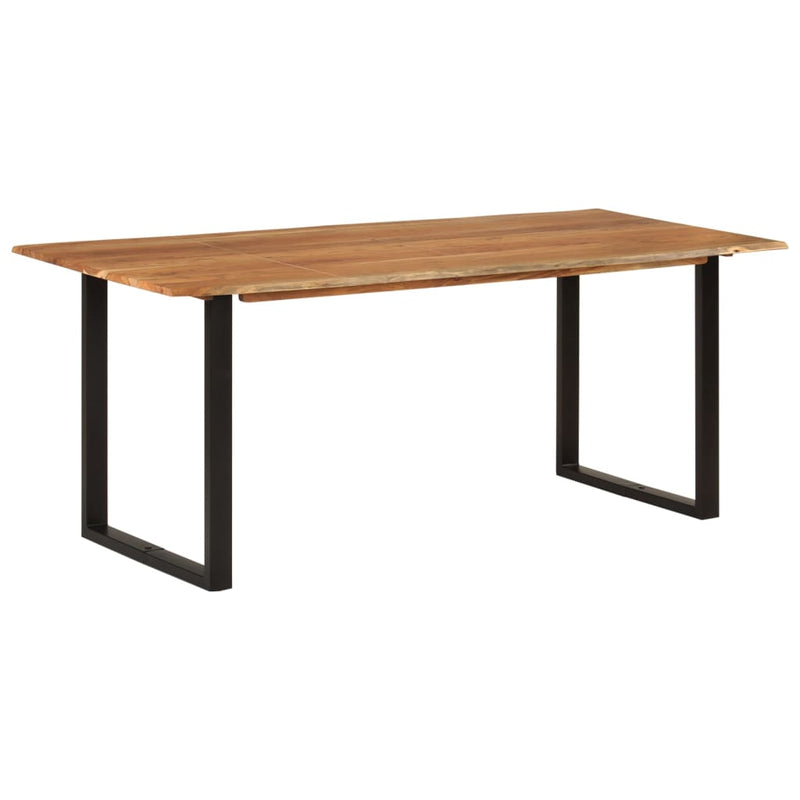 vidaXL Dining Table 180x90x76 cm Solid Acacia Wood