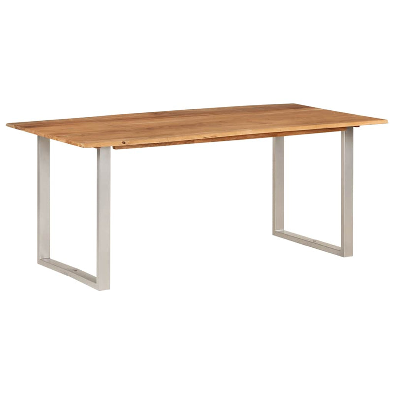 vidaXL Dining Table 180x90x76 cm Solid Acacia Wood