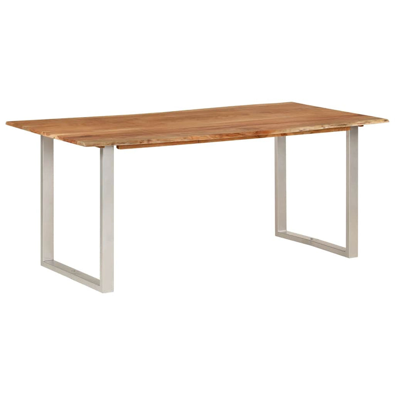 vidaXL Dining Table 180x90x76 cm Solid Acacia Wood