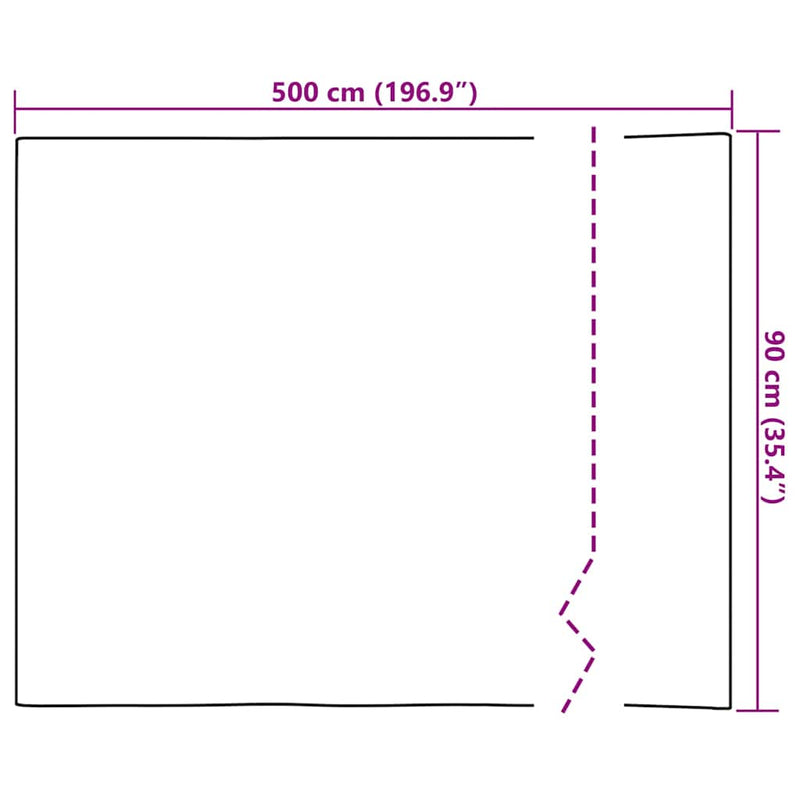 vidaXL Self-adhesive Furniture Film Natural 500x90 cm PVC