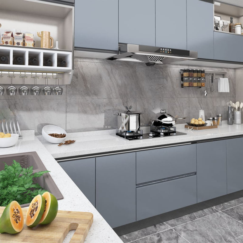 vidaXL Self-adhesive Furniture Film Grey 500x90 cm PVC