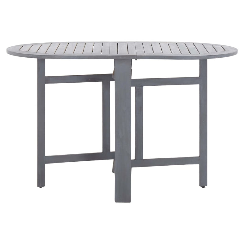 vidaXL 5 Piece Garden Dining Set Solid Wood Acacia Grey